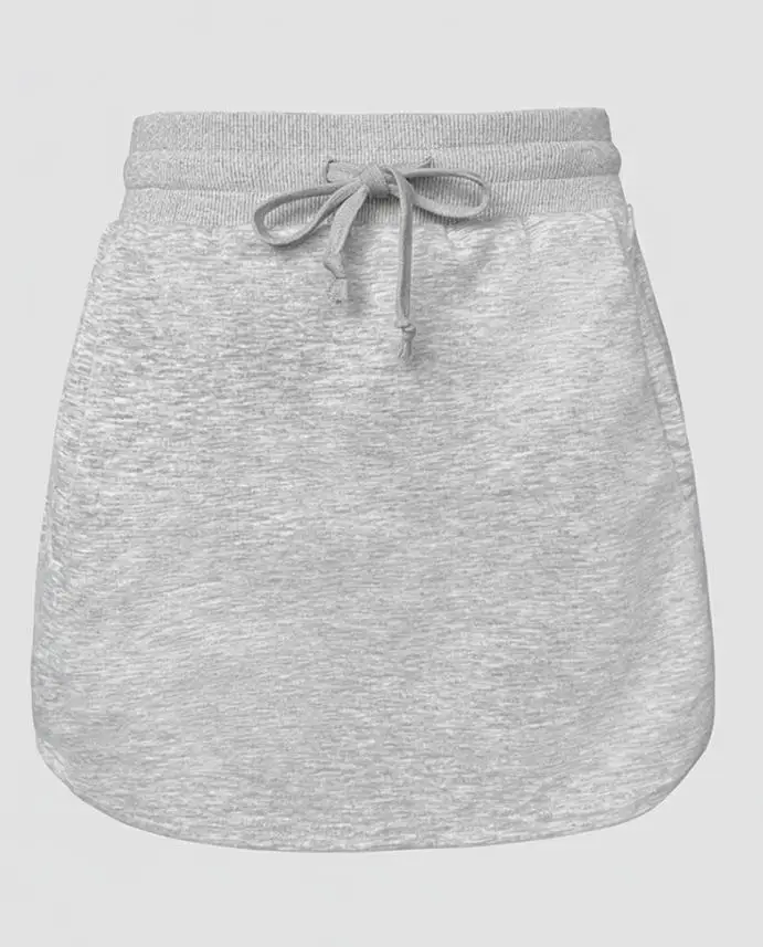 2025 우아하고 섹시한 투피스 의상 V넥 드롭 숄더 크롭탑과 드로스트링 밴딩 허리 비대칭 밑단 스커트 세트