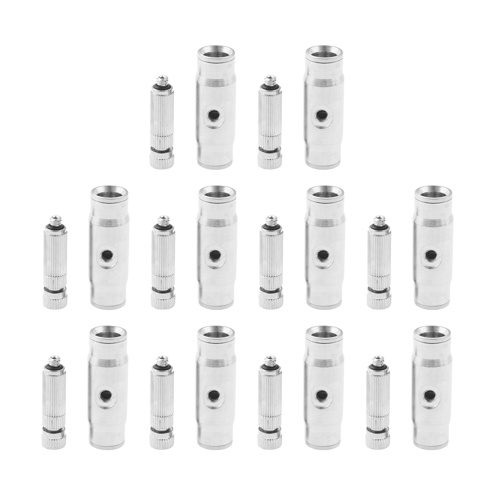 10 Set Brass Patio Misting Kit Anti-Drip Micro-Nozzles &  3/8″ Slip Connectors for High-Pressure Misting UNC 10/24 280-1500 Psi