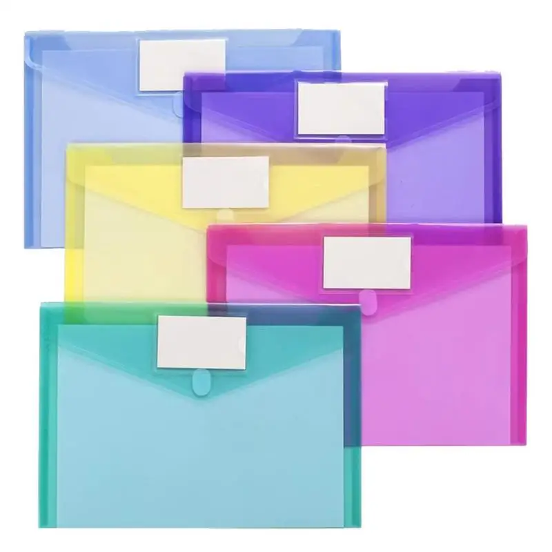 

Folders For Documents A4 Size Document Organizers With Snap Button Snap-On Design Document Stationery Tools Waterproof Office