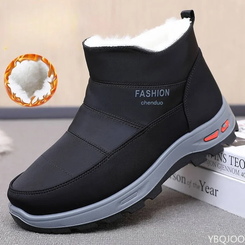 New Men's Boots  Soft Bottom Anti-Slip Warmth Preservation Free Shipping Men's Shoes Comfortable Cold Resistant
