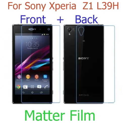 (front+back) HD clear glossy & Matte film For Sony xperia Z L36H Z1 L39H Z2 Z3 Z4 Z5 Premium Ultra plus screen protector film