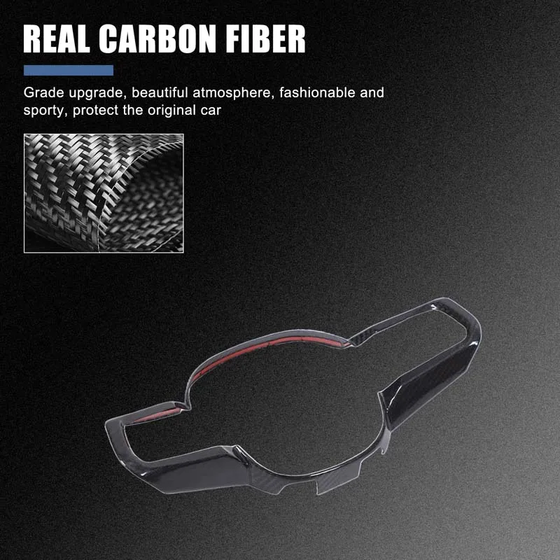 

Real Carbon Fiber For BMW 5 Series G60 2024+ Car steering wheel frame decorative sticker interior accessories (sports version)