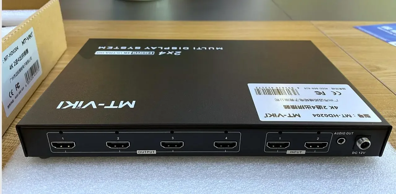 MT-ViKI MT-HD0204 Wielokanałowy kontroler ściany wideo HDMI 8K 4x1