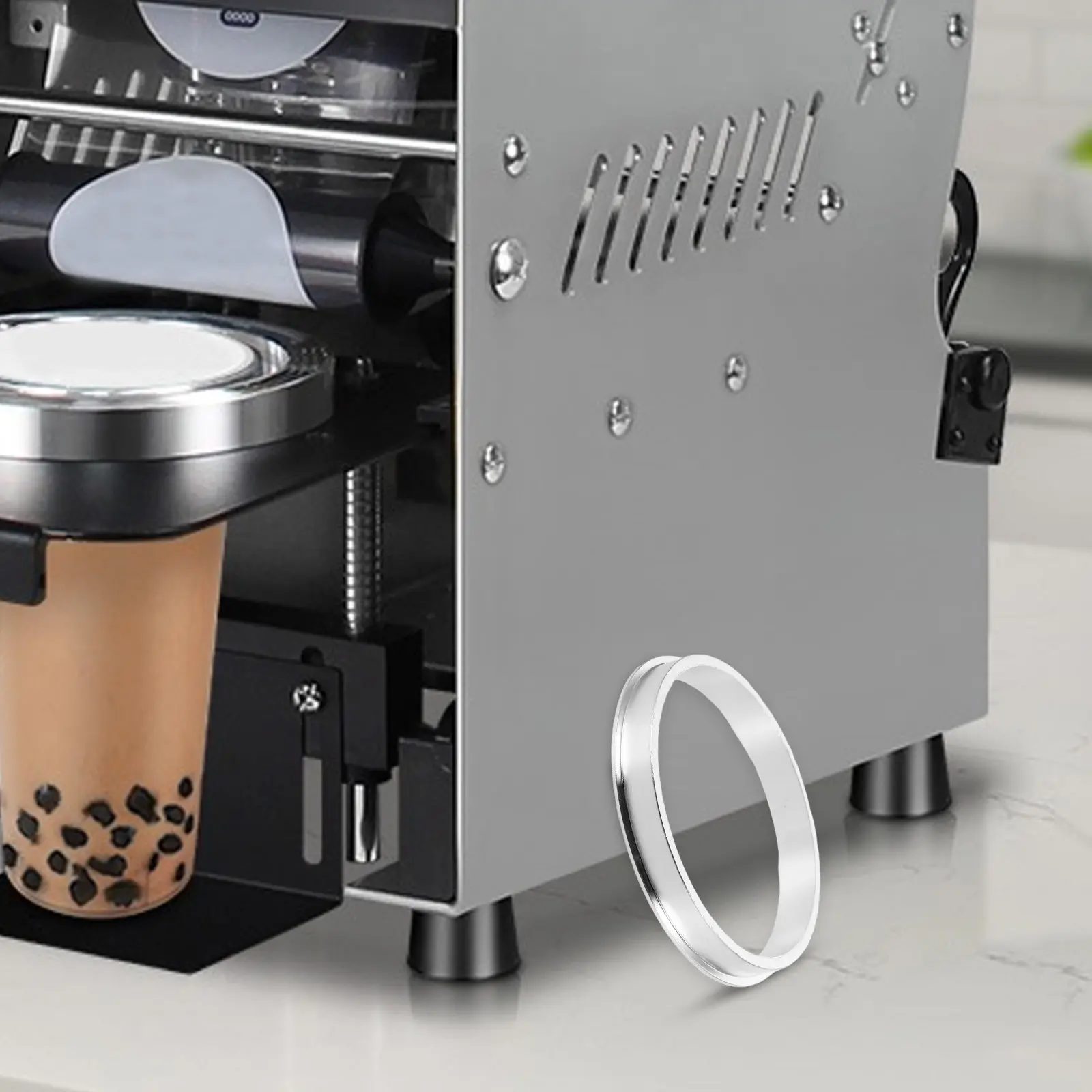 2pcs 90mm Aluminum Sealing Ring for Milk Tea & Coffee Cup Sealer Machine – Cold/Hot Drink Accessory