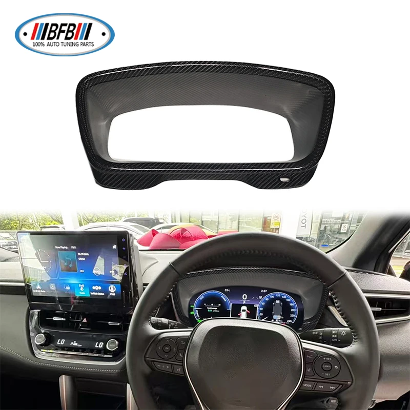 For Toyota Corolla 2024+ Interior Accessories RHD Only Real Carbon Fiber Dashboard Hood Speedometer Cover