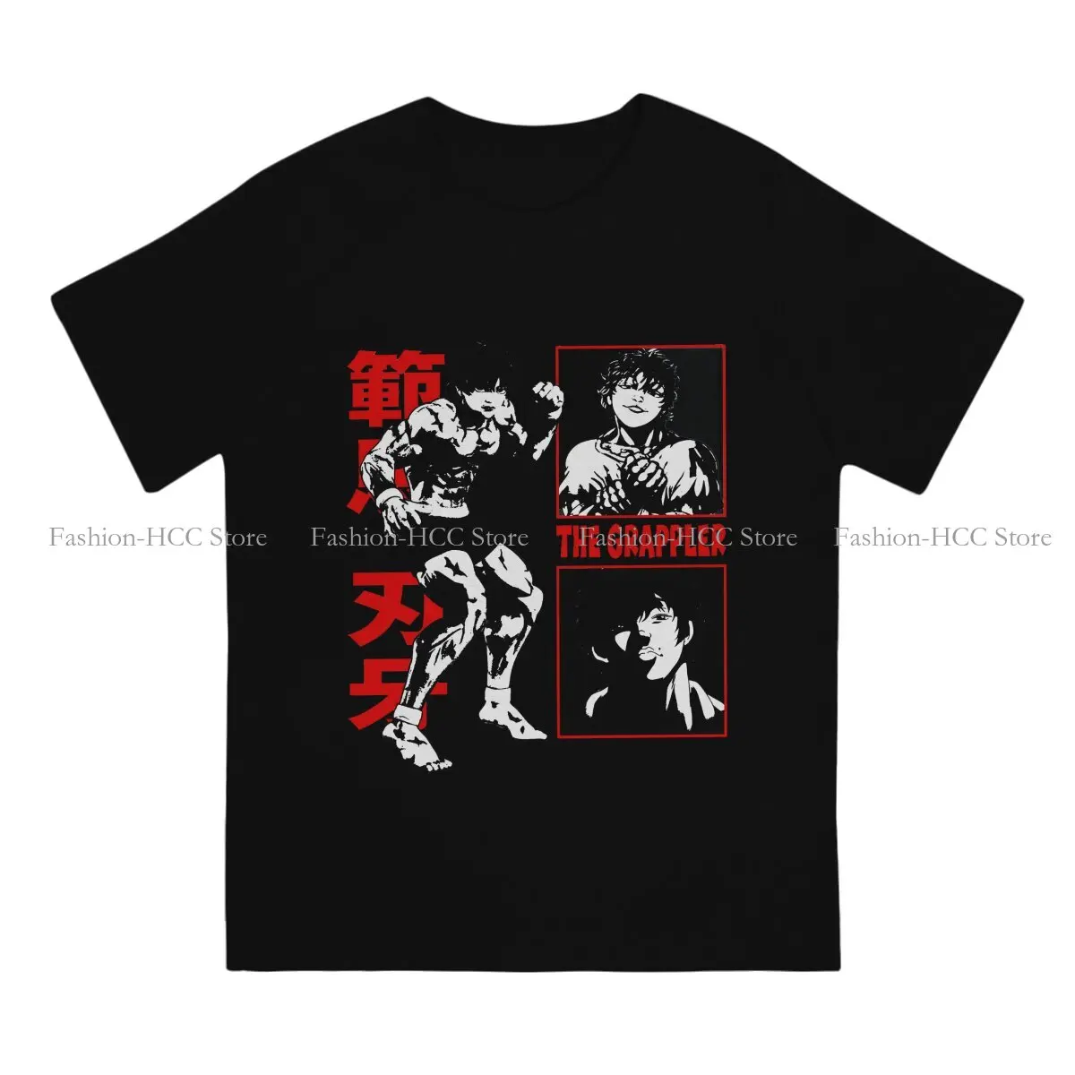 The Grappler Baki Hanma Classic Graphic Polyester TShirt Baki the Grappler Anime Printing Tops Leisure T Shirt Male Tee