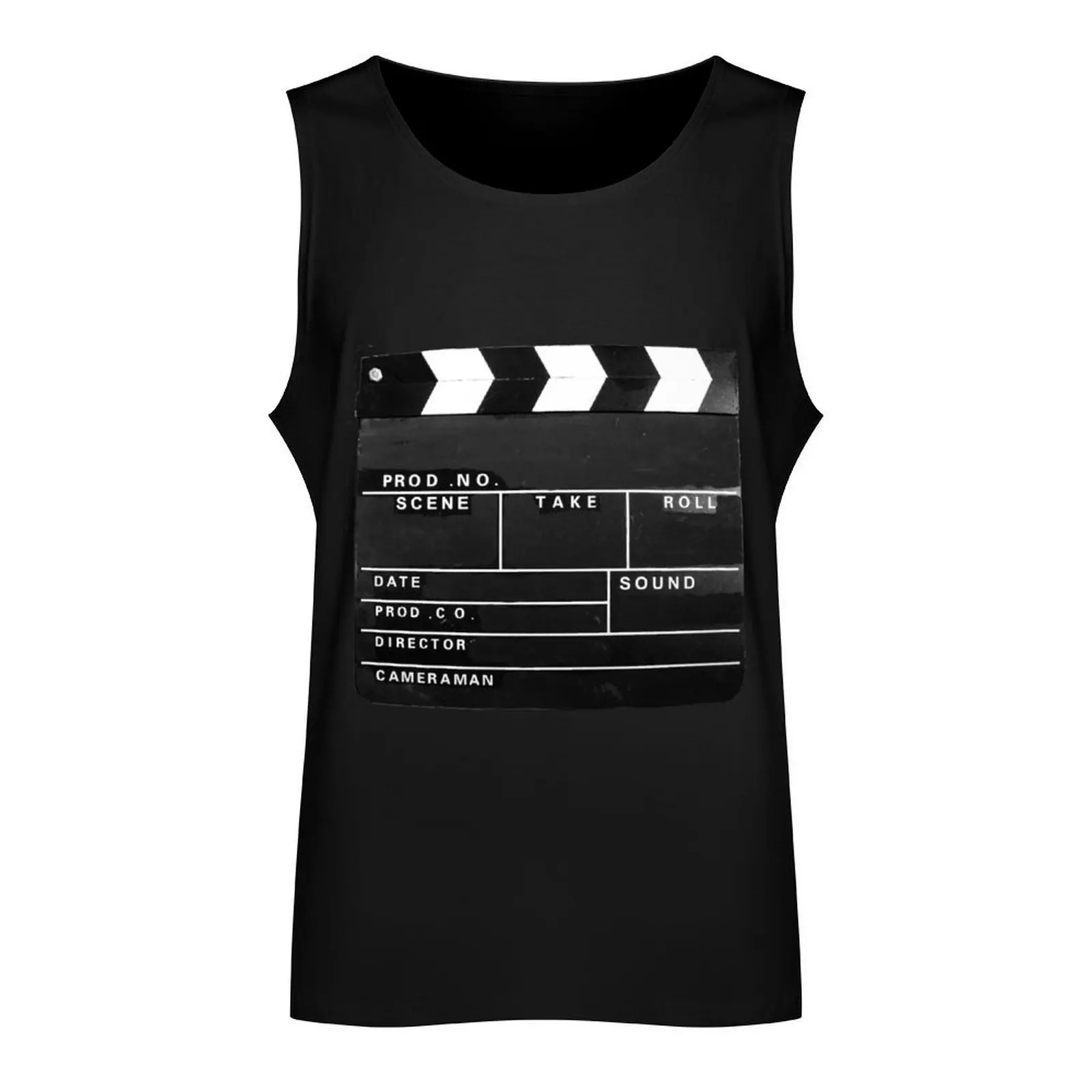 Vintage clapper board Movie Film Tv cinema video Tank Top sports vest gym clothing gym shirt man