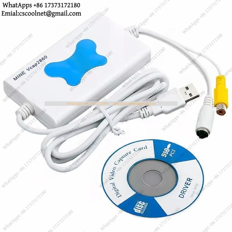 JS03 Vcap2860 USB Video Capture Box Color Doppler Ultrasound Card Supports Win7 Win10 System