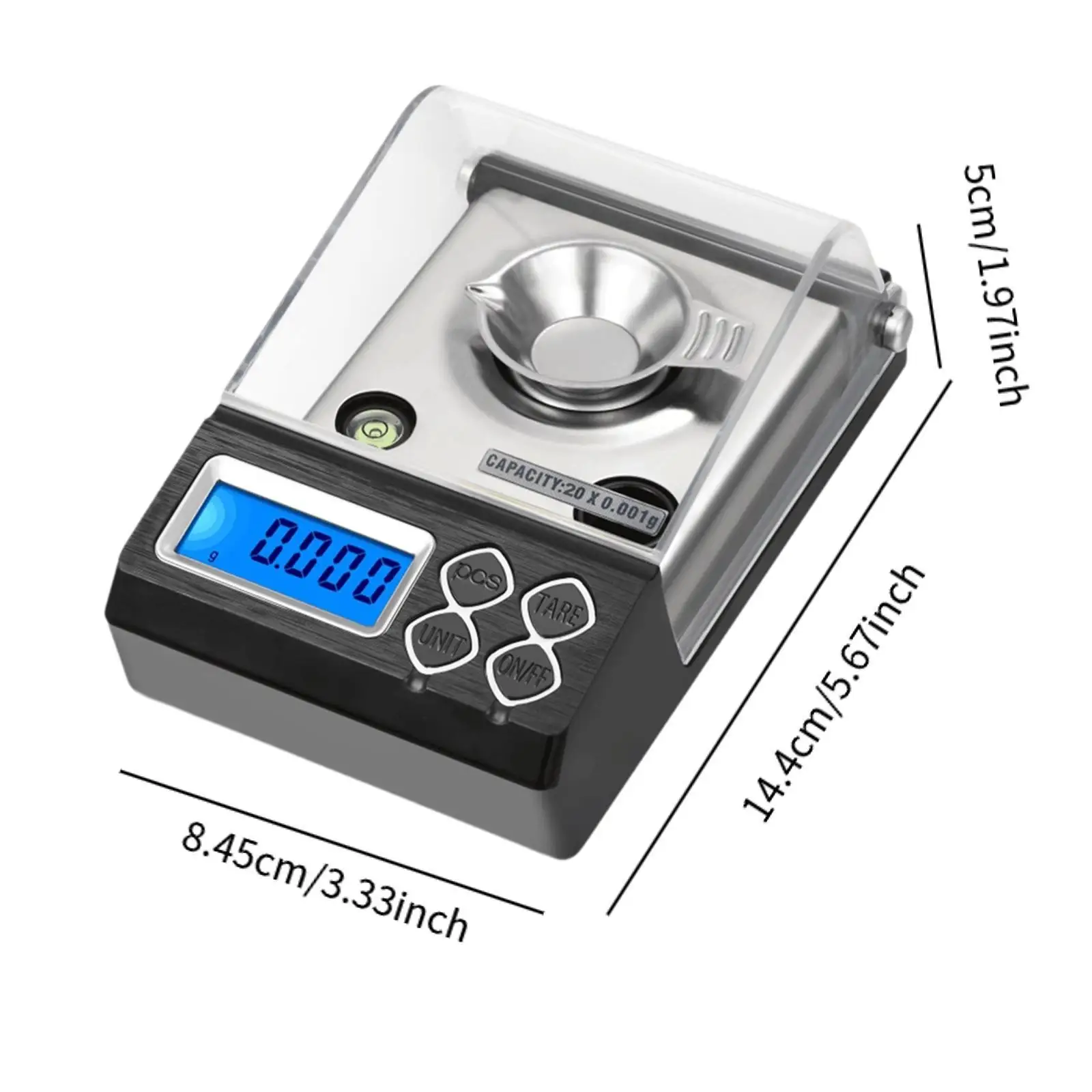 Digital Scale for Jewelry Professional with Storage Pouch Weighing Gems Scale MG Pocket Scale for Jeweler Reloading Scale Gold