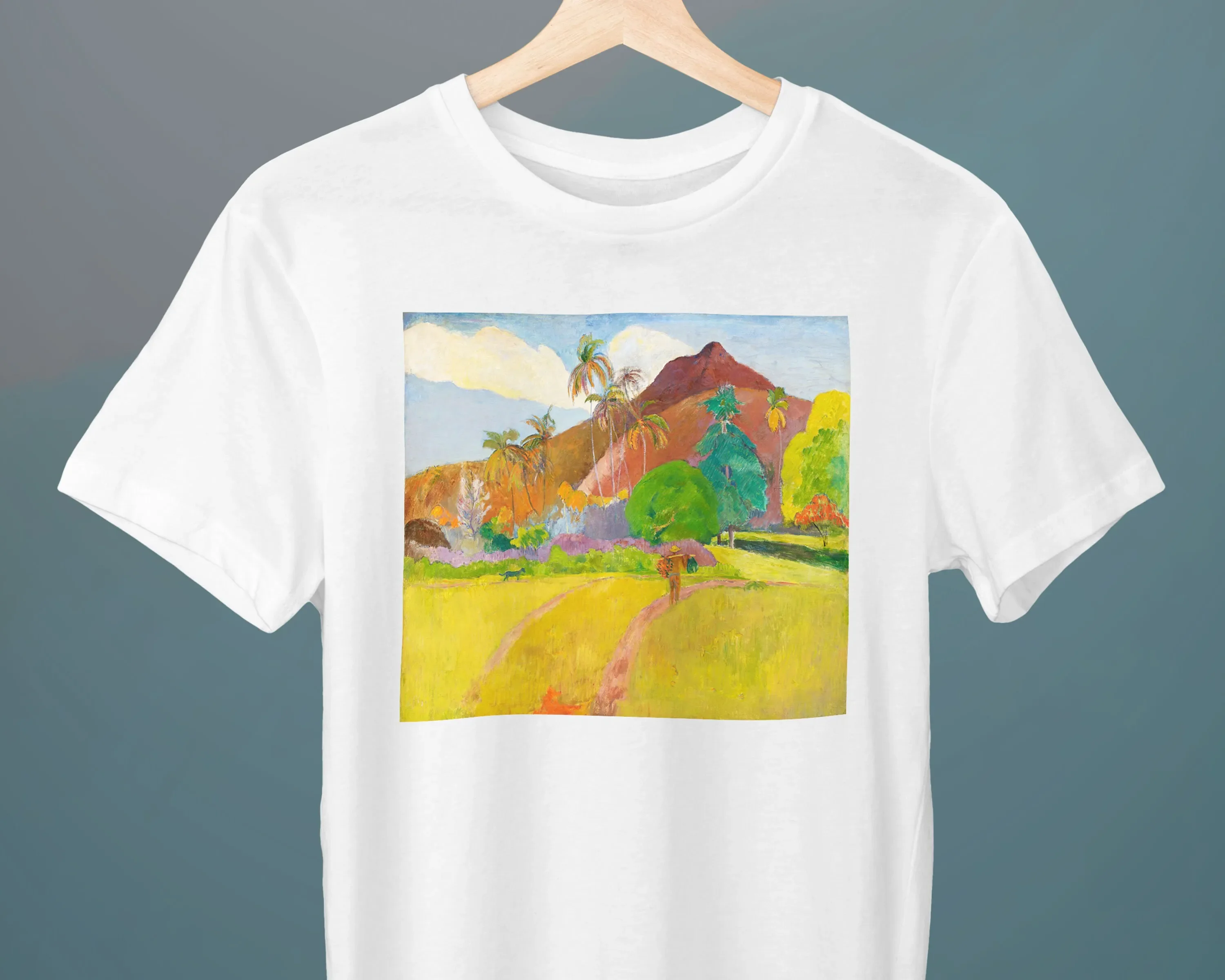 Tahitian Landscape Paul Gauguin Painting Unisex T-shirt Art