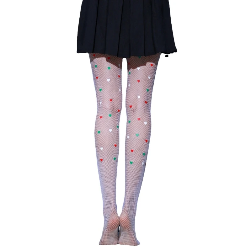 Women's Patterned Tights Fishnet Floral Pantyhose High Waist Stockings