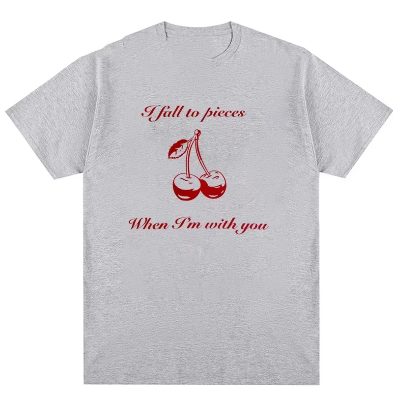 

Lana Del Rey Cherry Y2k Vintage T-shirt Women's Luxury Brands Unisex Graphic T-shirt Street Apparel Harajuku Women's Top