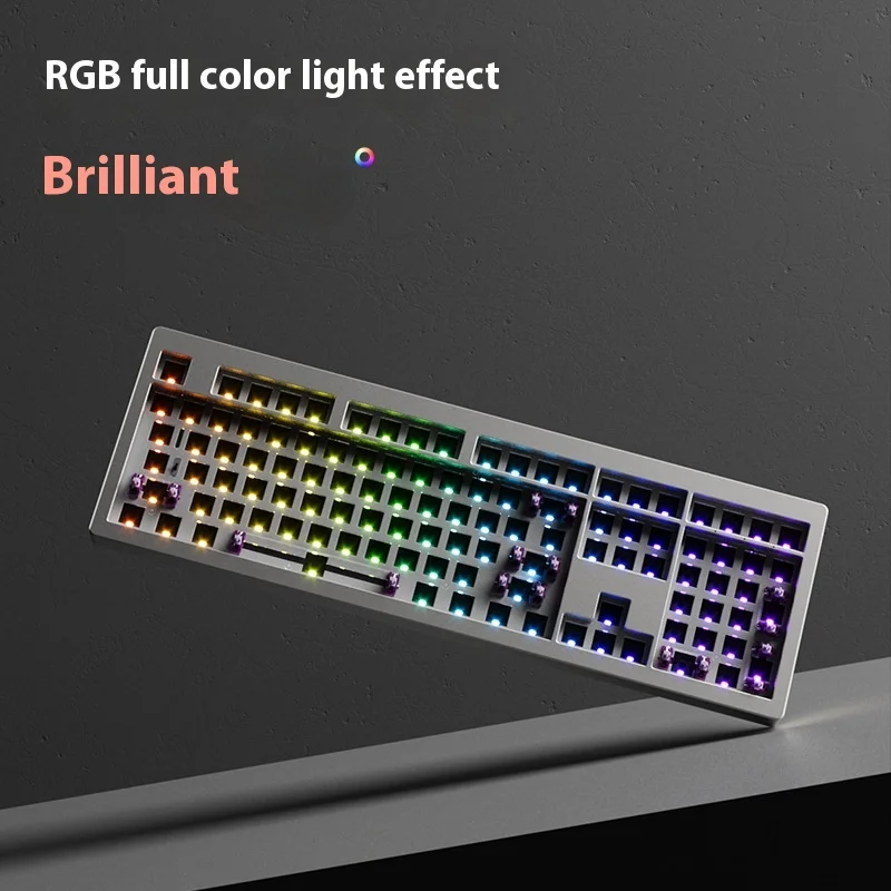 Imagem -04 - Monsgeek-teclado Mecânico Kit M5w Mode Liga de Alumínio Rgb Teclado do Jogo Interruptor Quente Gaxeta pc Acessórios do Jogador Escritório