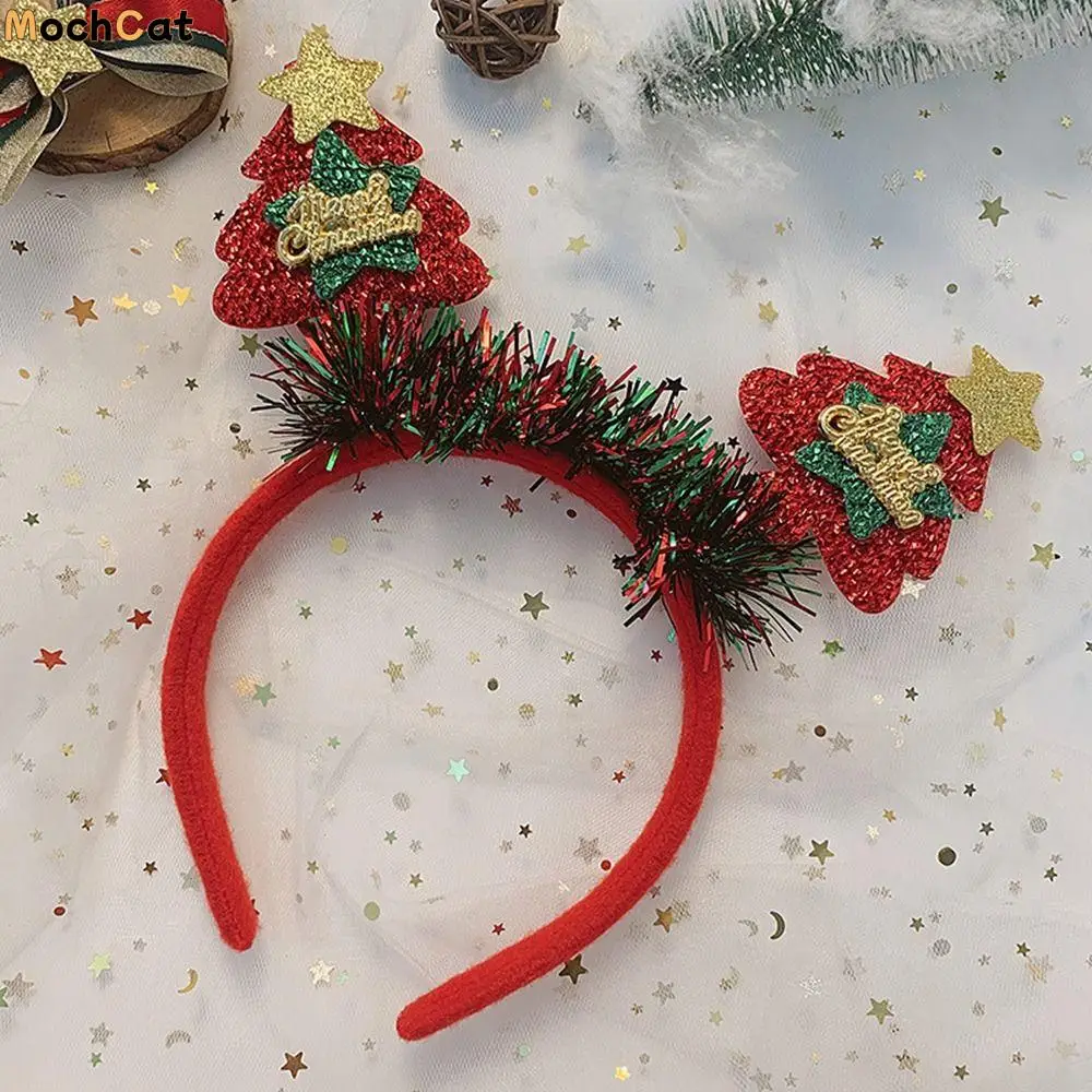 

Hair Band Party Dress Up Christmas Tree Christmas Hat Christmas Headband Antlers Headband Female Hair Hoop Christmas Decoration
