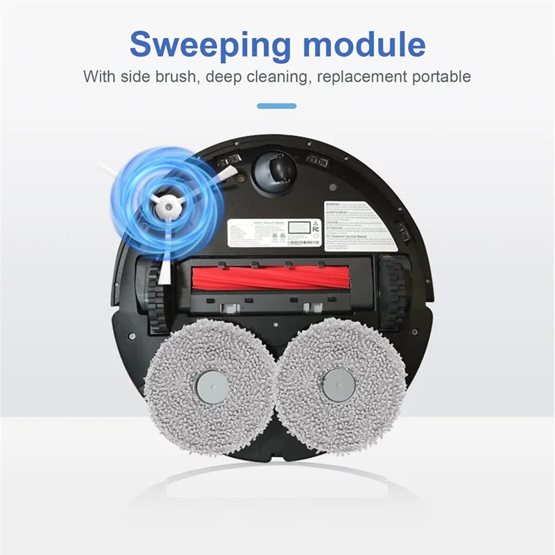 B47B-Accessories Kit For Roborock Qrevo Maxv/Qrevo Pro/Qrevo S Robot Vacuum Cleaner Replacement Parts Mop Pads HEPA Filters