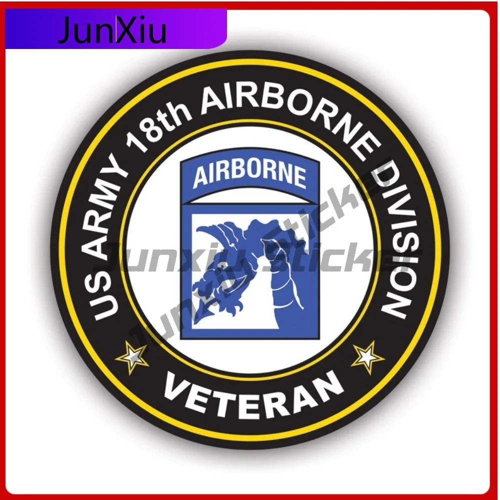 

Водонепроницаемая виниловая наклейка для унитаза с изображением ветерана 18-го воздушно-десантного корпуса, креативная, уникальная, стильная.