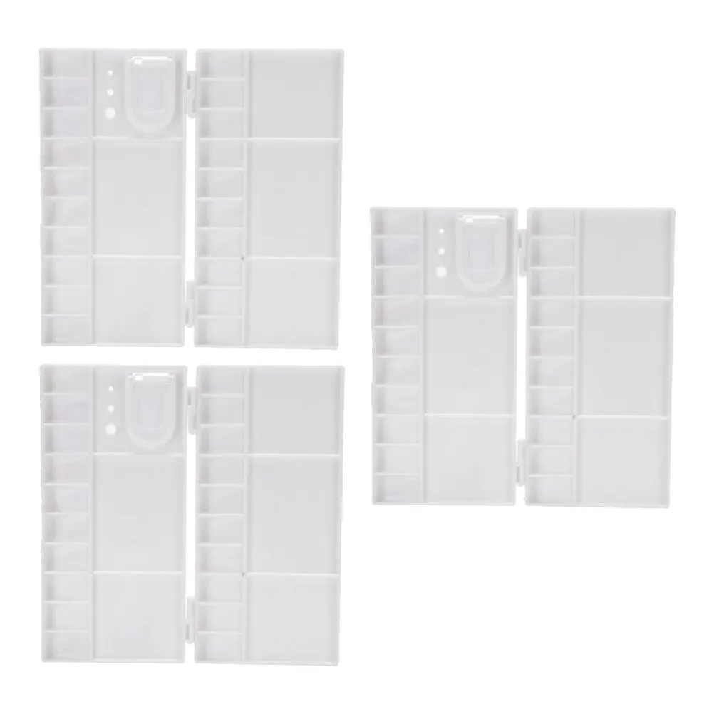 

Набор из 3 складных пластиковых коробок для акварельных красок с 25 ячейками и палитрой для смешивания цветов для художников, студентов, каллиграфов