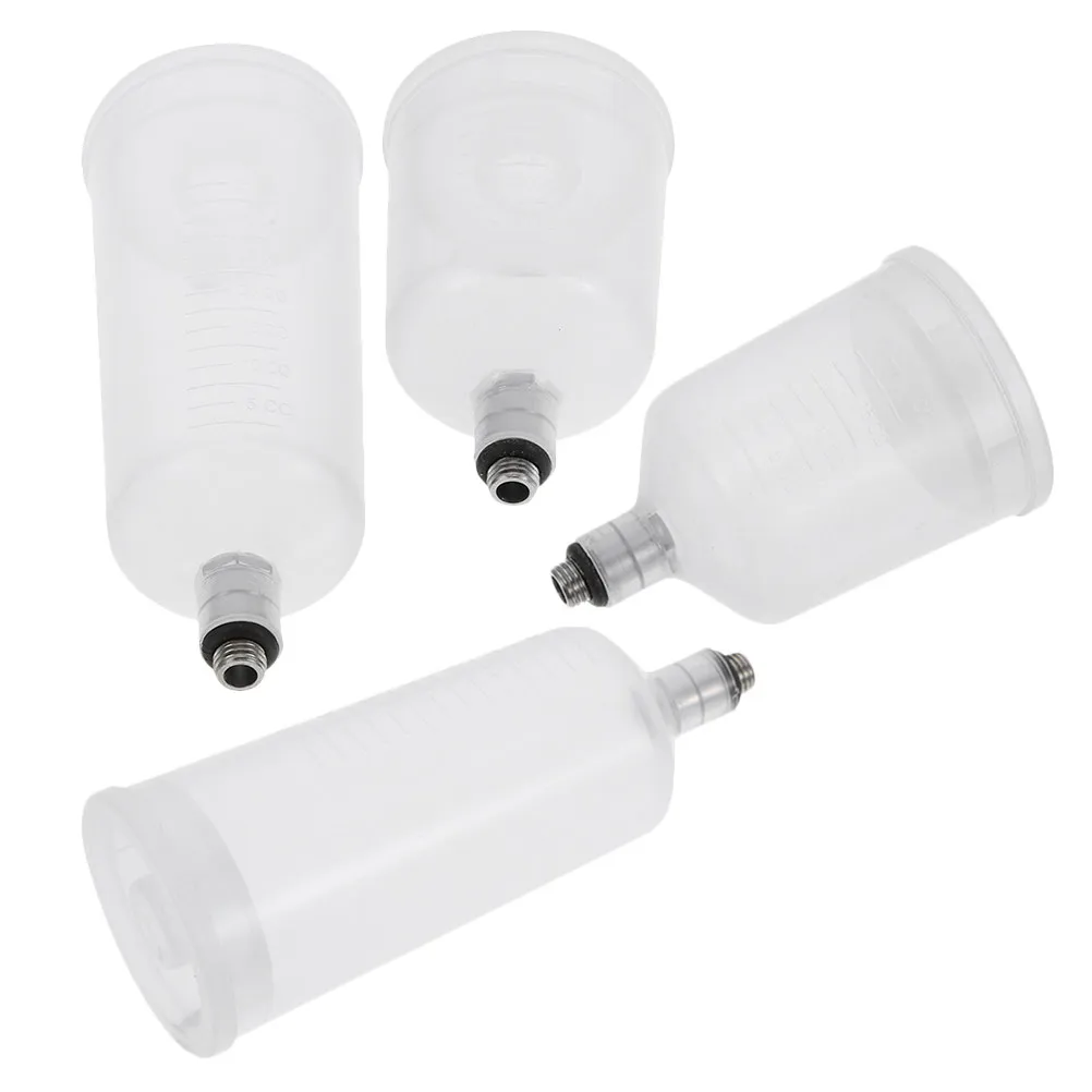 4Pcs Replaceable Split-Type Airbrush Paint Containers Ideal for Detailed Artwork Portable Precision Spray Airbrush Split-Type