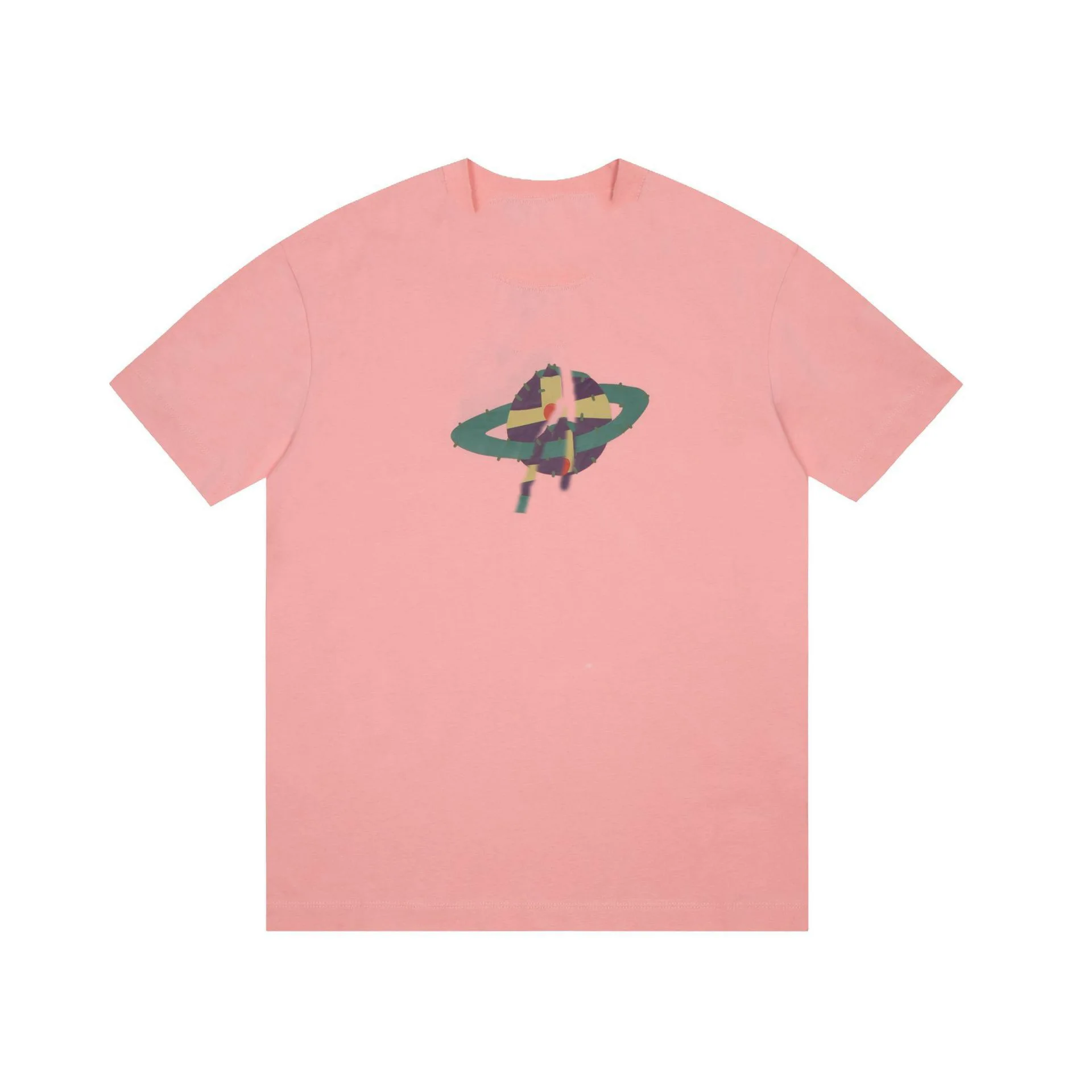 Saturno Cartoon a maniche corte 2025 Estate Coppia allentata T-shirt Trendy High-end Lusso è per uomini e donne Top Y2k