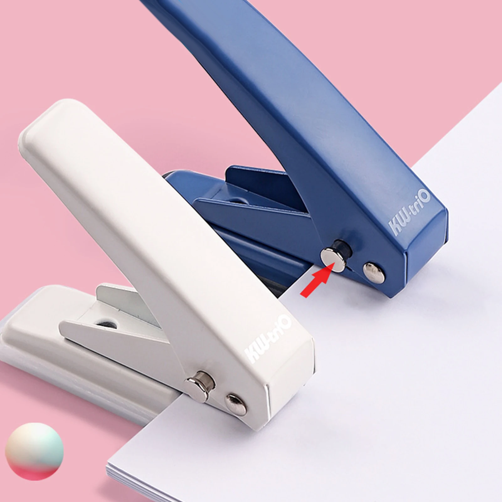 Single Hole Punch Hole Punchers For Paper Leather Hole Puncher Hand Punching Machine 0.24inch / 6mm Hole Diameter Non-Slip