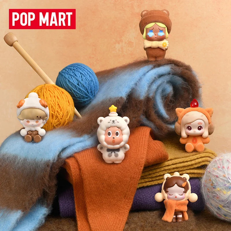 

Pop Mart Pop Bean Fluffy&Cozy Series Pop Bean Фигурка Слепая коробка Соберите мини-сумка Guess Подвеска Декор Таинственная сумка Модная игрушка в подарок