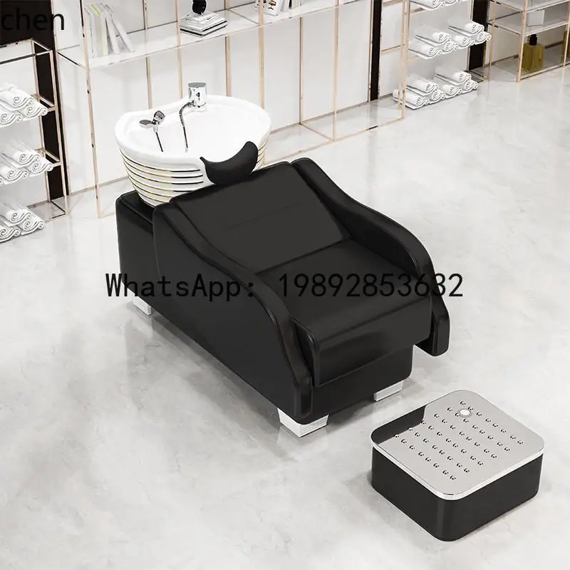 

FZ шампунь для парикмахерской из нержавеющей стали, полулежачая кровать для шампуня, простая кровать для волос знаменитостей в Интернете