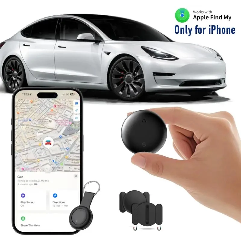 Intelligenter GPS-Ortungsgerät für Haustiere, Geldbörsen, Koffer, Autos, globale Positionierung, Tracking, Anti-Verlust-Finder für Senioren und Kinder, kompatibel mit iPhone Find My – Detail 1
