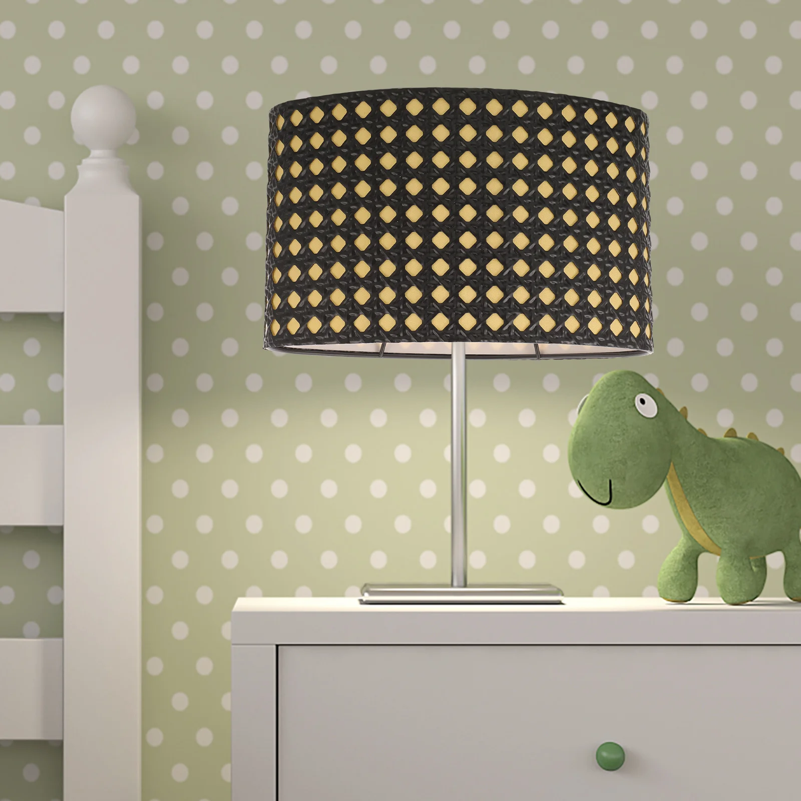 

Metal Lamp Shade E14/E27 Oval Hollow Design For Table Floor Desk Lamp Replacement Cover Lighting Accessory