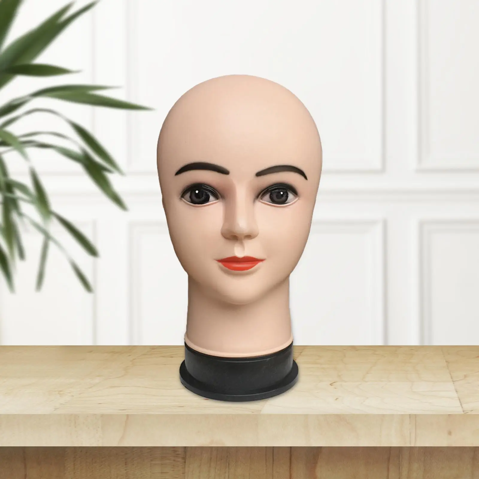 Female Bald Mannequin Head/ Training Head Multifunctional Smooth Wig Display Model Manikin for Wigs Making/ Hairpieces/ Hats