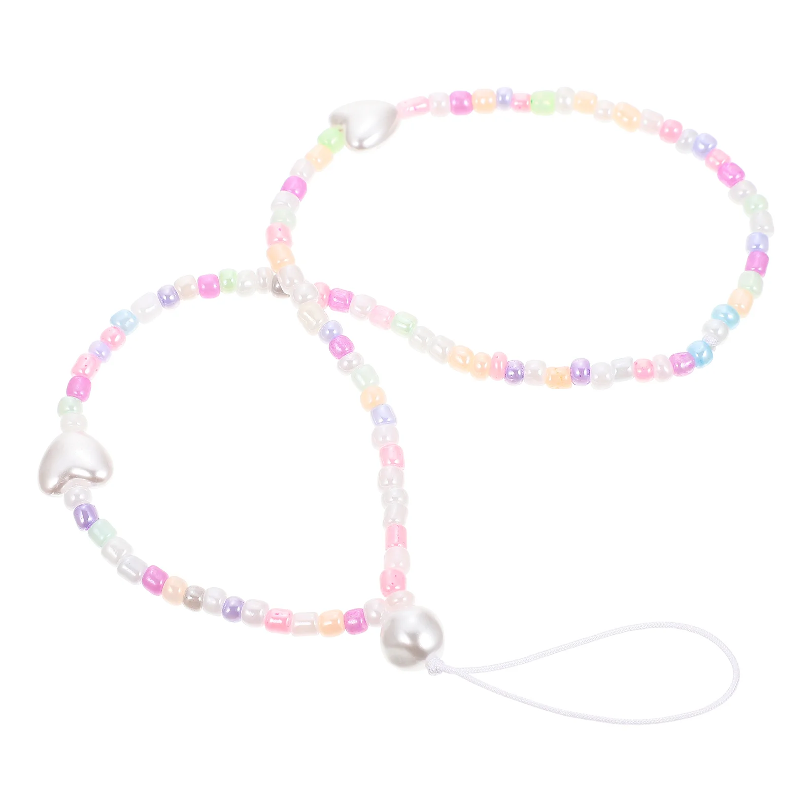 Beaded Chain Security Strap Lanyard -lost Wrist Beads Theft Prevention Rope for Plastic Short