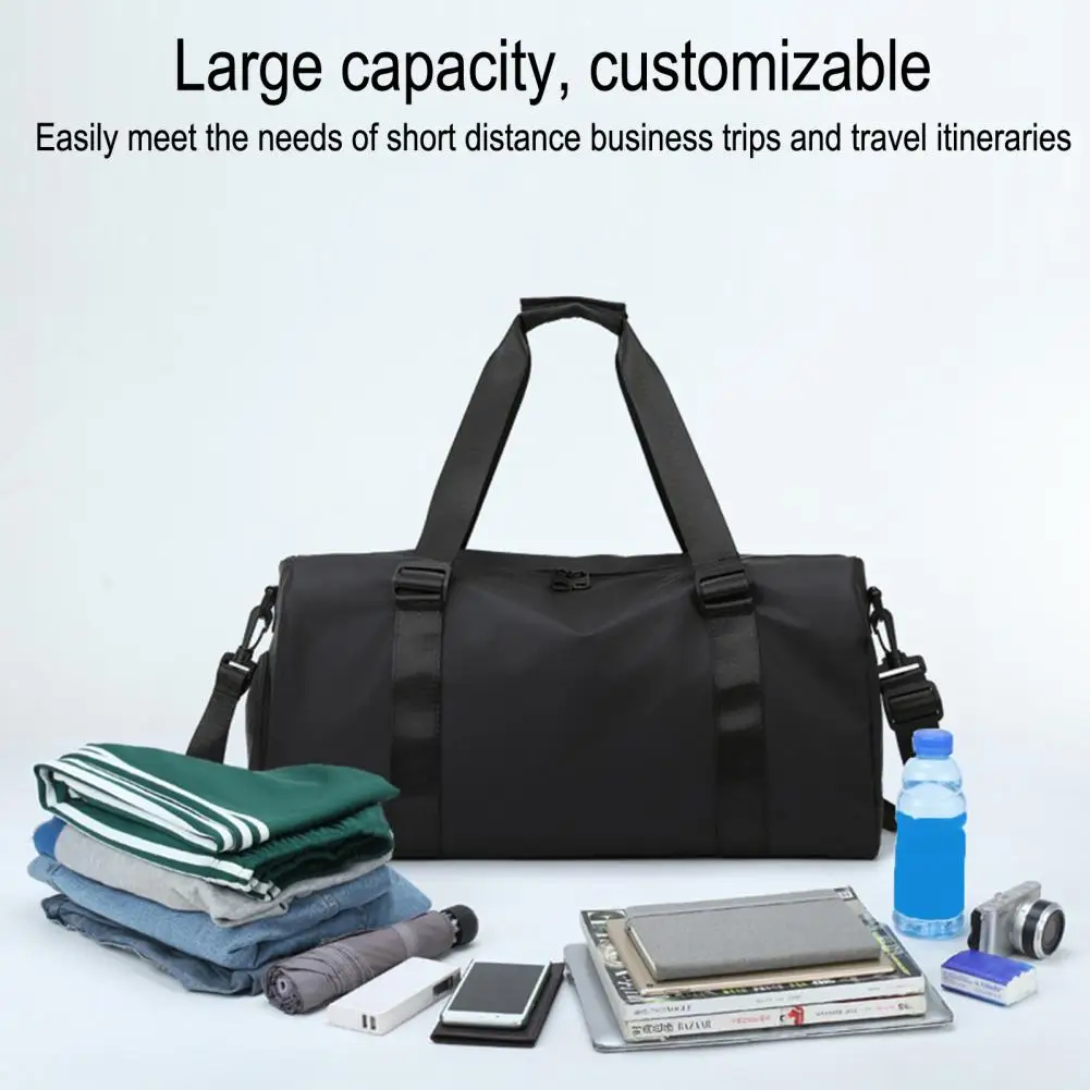 Large Capacity Waterproof Duffle Bag Gym Tote with Shoe Compartment Wet Pocket Sports Travel