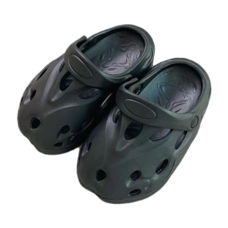 2025 New Children's Bag Head Sandals Baby Non-slip Lightweight Cool Slippers Breathable Girls Hole Shoes Wear Boys Overshoes view 2