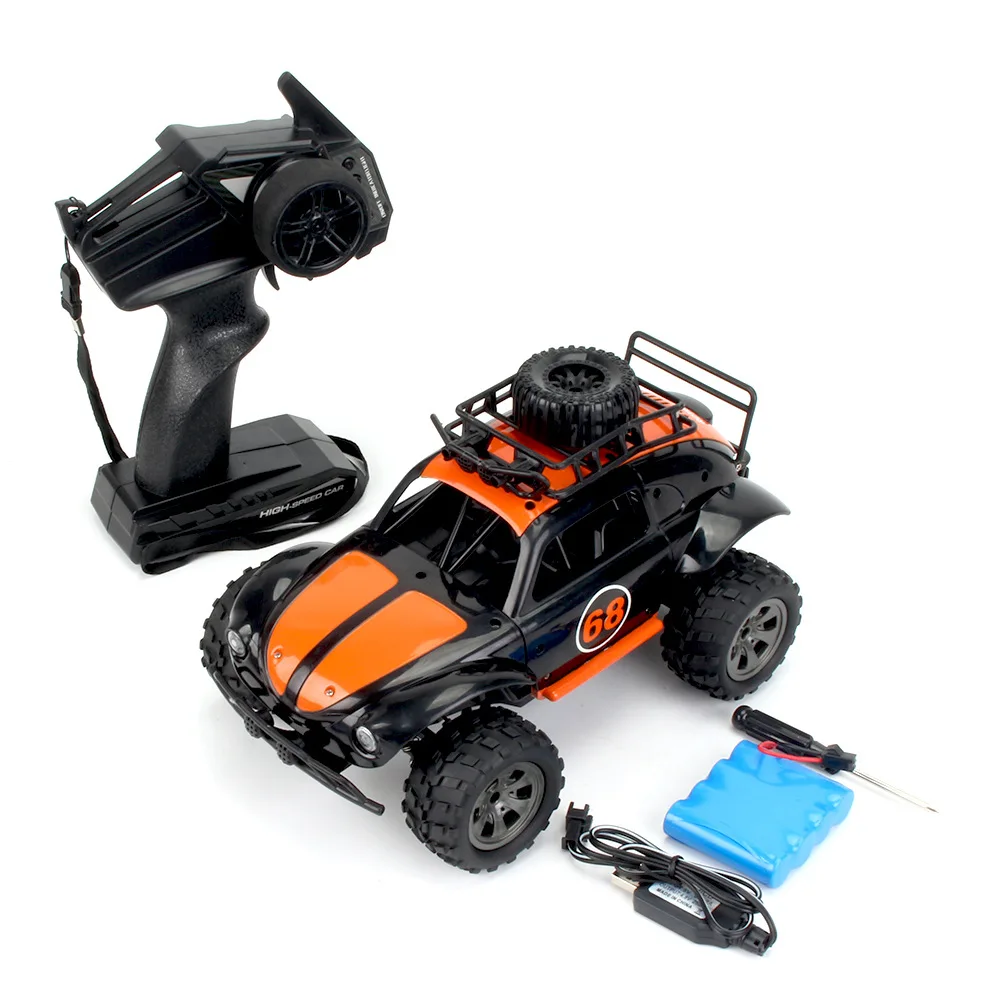 KY-1816A RC Classic Beetle 1:18 Remote Controlled Car Model High Speed Off Road Children's Remote Controlled Car Toy for Kids