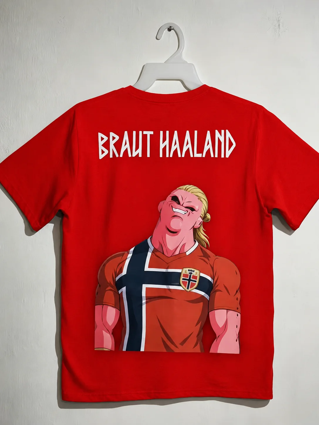 Erling Haaland Norway Funny Majin Buu Graphic T Shirt Men Football Soccer Cartoon Tee Men's and Women's Streetwear T-shirt - view 3