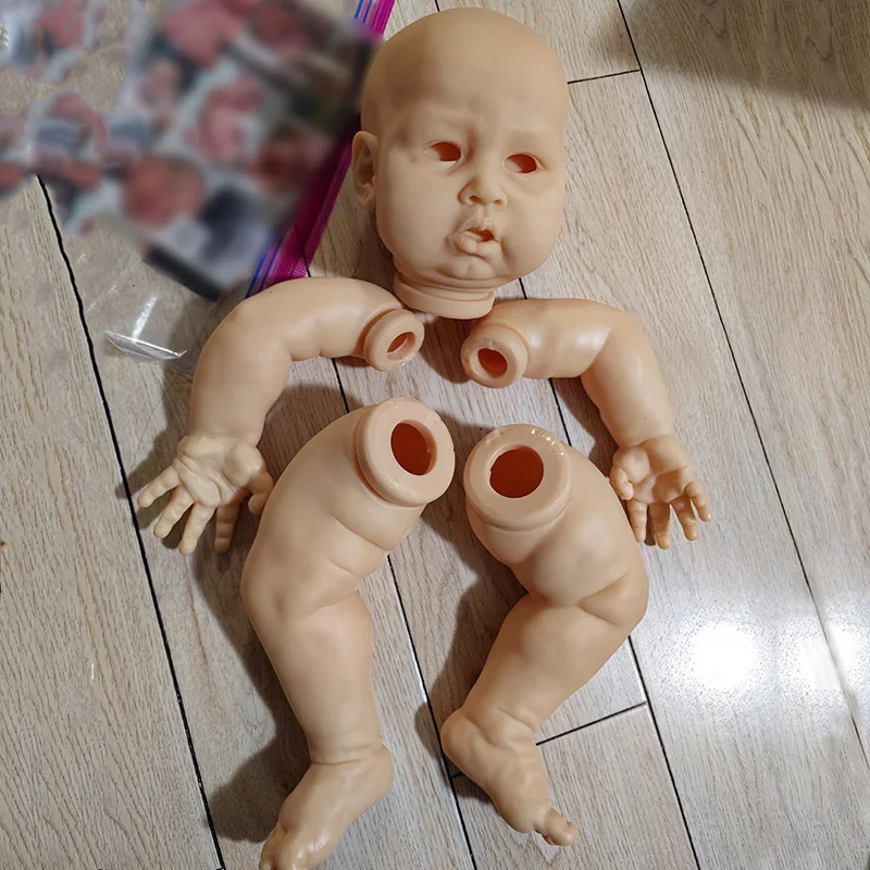 23Inch Already Painted Kits/Unpainted Kit Reborn Blue Sparrow Doll Kit Soft Touch Fresh Color DIY Doll Parts With Cloth Body