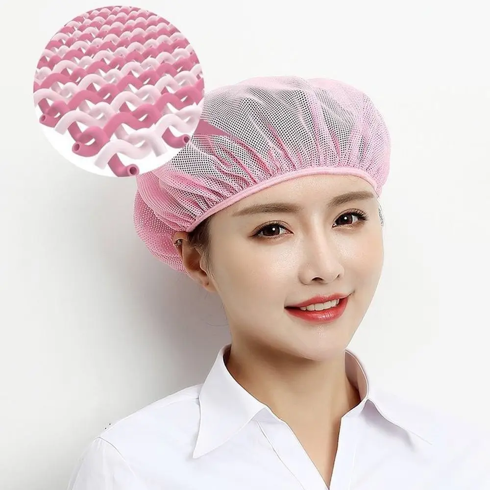 Cook Accessories Breathable Mesh Work Hat Sanitary Hair Nets Chef Hat Work Wear Food Service Cap Hotel Restaurants