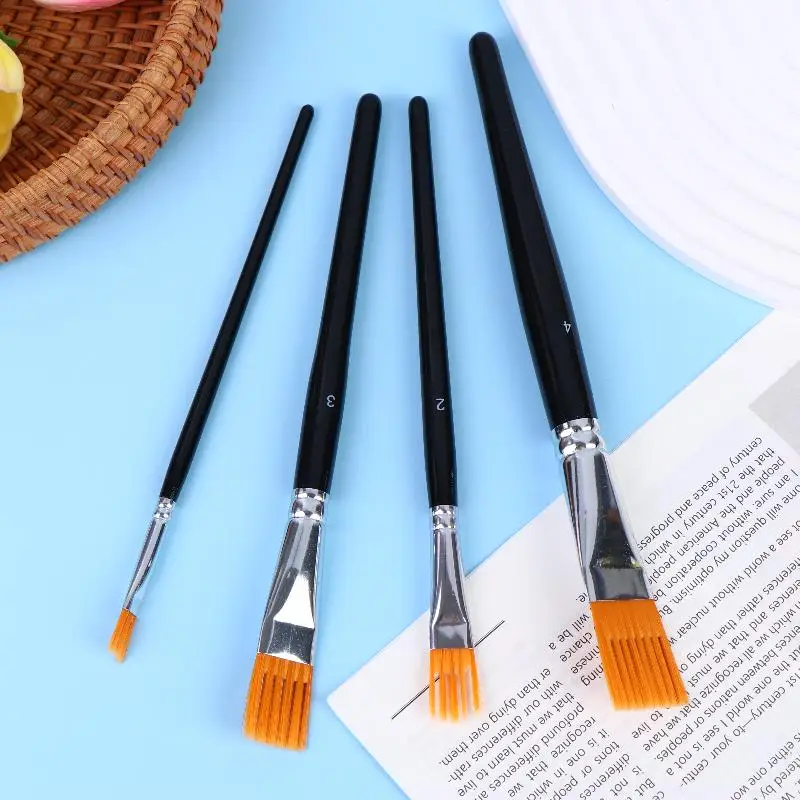 New New 1/4Pcs Watercolor Brushes - Available In Multiple Sizes For Artists' Variety Of Painting Techniques Drawing Accessories
