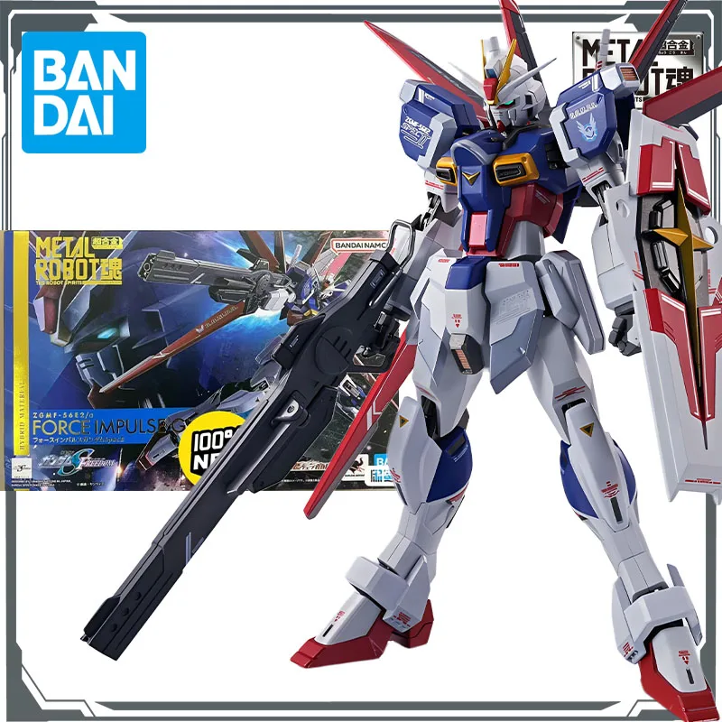 

Bandai Original Mobile Gundam METAL ROBOT ZGMF - 56E2/a FORCE IMPULSE GUNDAM SPECⅠ Anime Action Figures Toys for Boys Gift Model