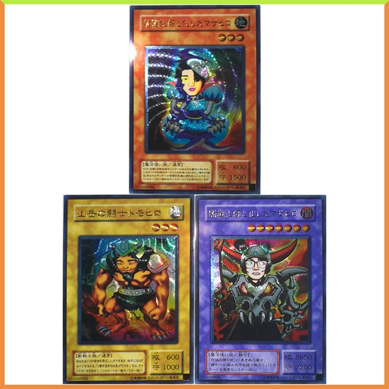 

Anime Yu-Gi-Oh DIY ACG Foil Foil Homemade Coarse Foil Refraction Foil Battle Game Toys for boys Collectible Cards Birthday Gift