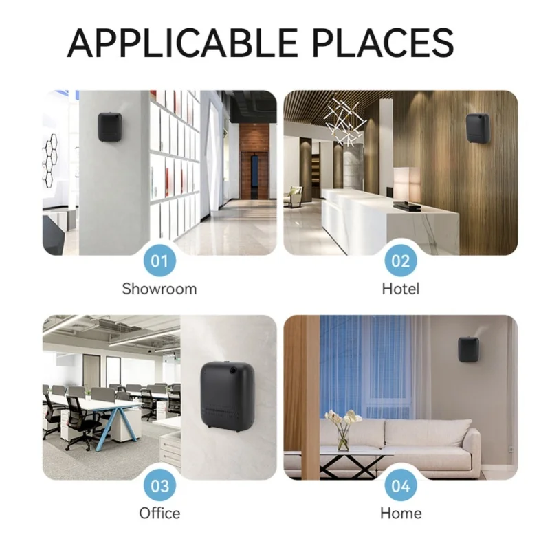 150ml Capacity Smart Scent Air Machine Aromatherapy Essential Oil Diffuser For Home Hotel Spa Office Wall Mountable