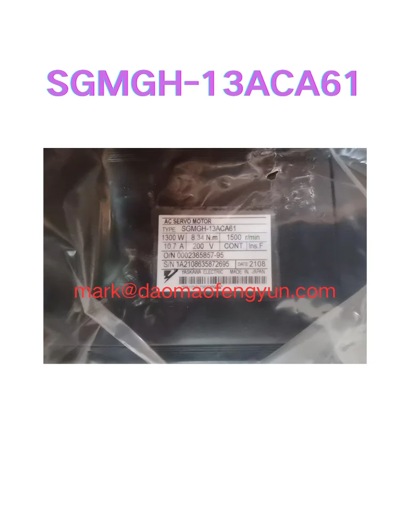 

SGMGH-13ACA61 New Servo Motor SGMGH-13ACA61