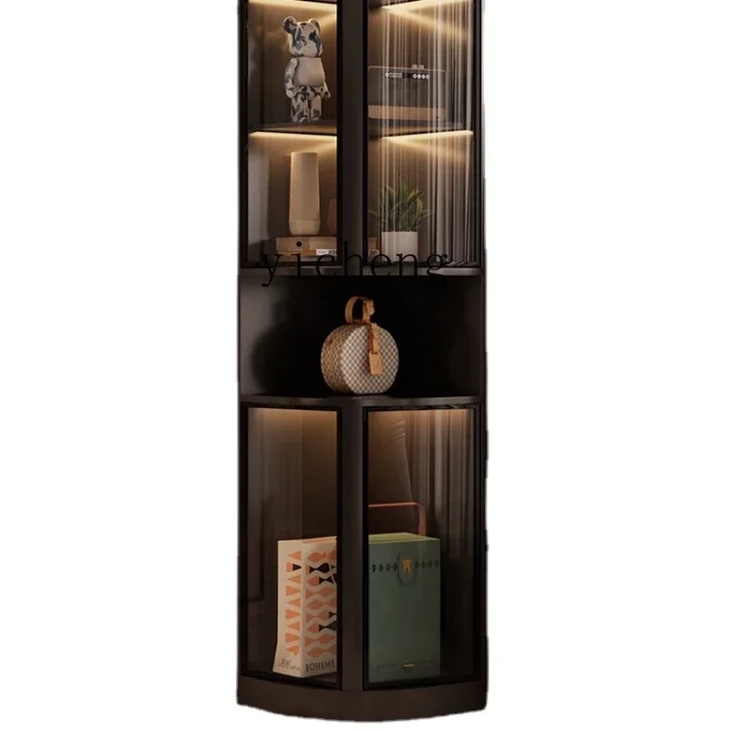Corner Storage Household Corner Cabinet Triangle Tea Cabinet Living Room Meal Side Locker