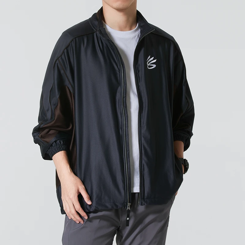 

Under Armour Men's Sportswear Running Training Windproof Outdoor Casual Knitted Stand-Up Collar Jacket 6012758-016