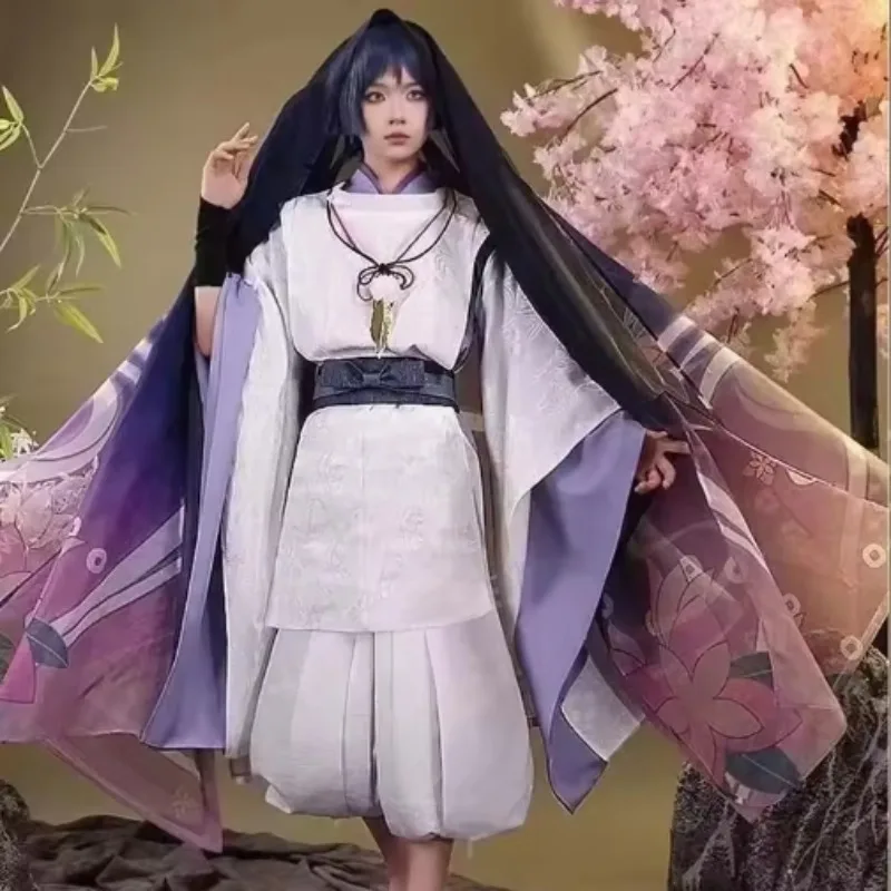 

Scaramouche The Wanderer Cosplay Kostüm Scaramouche Komplettset Kopfschmuck Perücke Wanderer Alltagskleidung Outfits