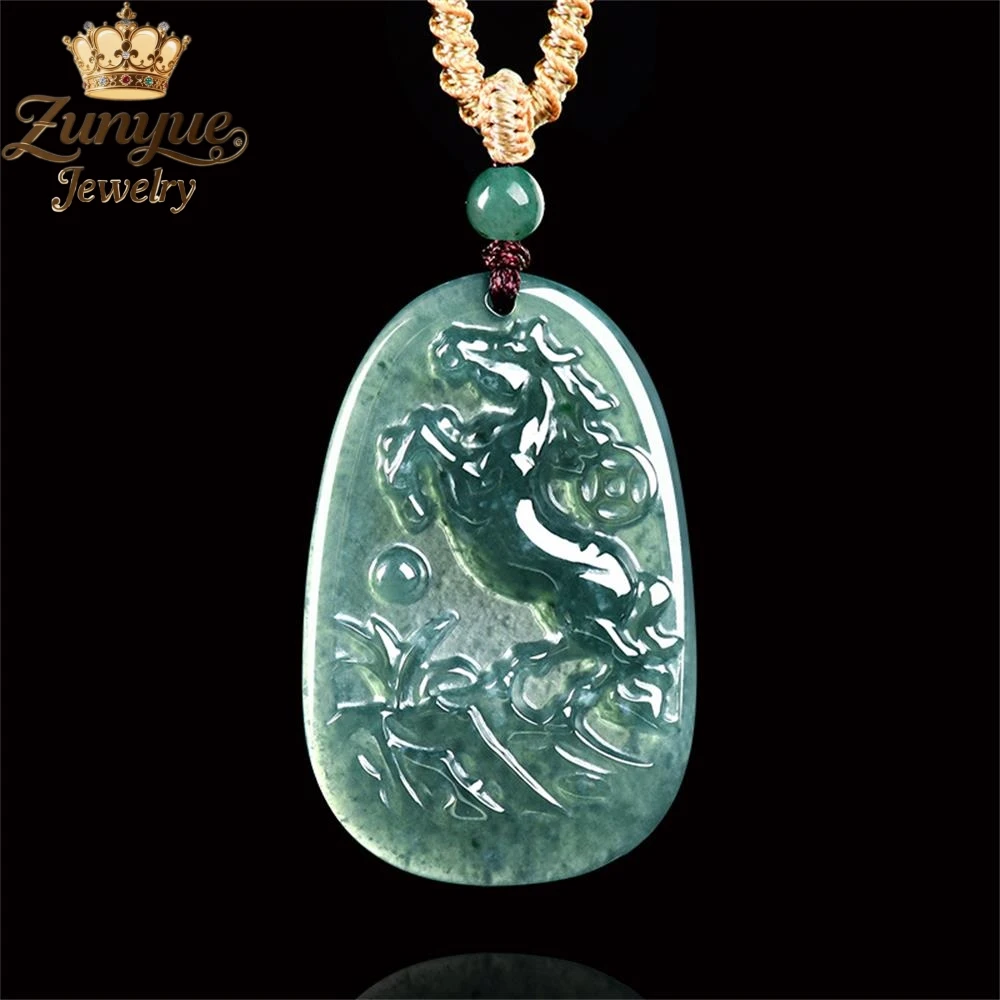 

Natural Myanmar Cargo Jadeite Great Saint Pendant Luxury Quality Jewelry Fashion Jewelry Exquisite Elegant Charms Popular Gift