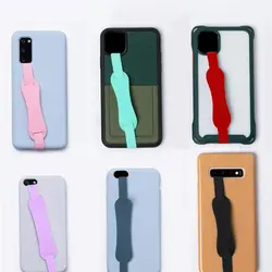 1Pcs Phone Straps Wristband Hand Band Silicone Grip Phone Hand Finger Ring Holder Strap Ropes For Samsung/iPhone/Huawei/Xiaomi