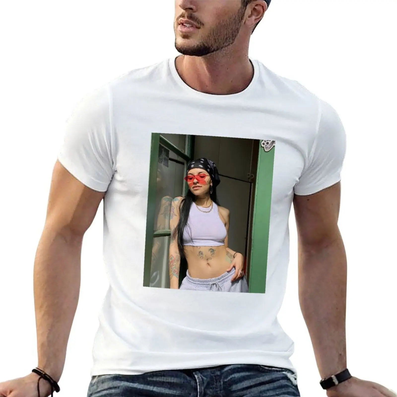 

CAZZU Bandana Tattoos T-Shirt man graphic t shirt cotton t shirt man T-Shirt