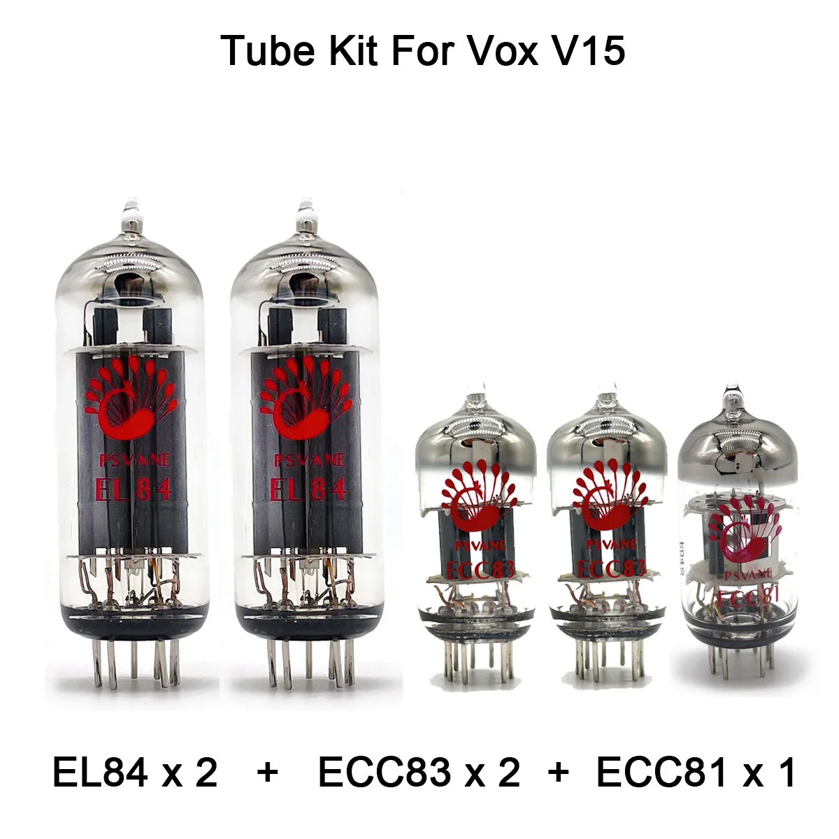 

Valve Tube Kit For Vox V15 Guitar Amplifier Tube PSVANE 2PCS EL84 ECC83 1PC ECC81 Power Electronic Tube Audio Guitar AMP Cabinet