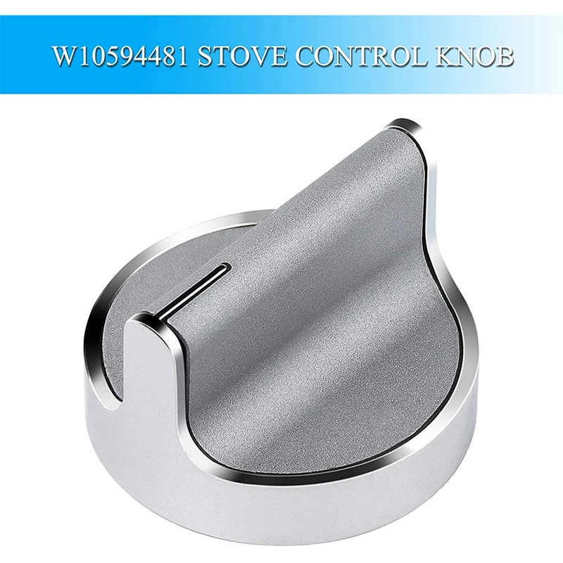5 pezzi W 10594481   Manopola di controllo della fornello (CAV1) per piano cottura a gas Whirlpool/forno WPW 10594481   AP AP 6023301