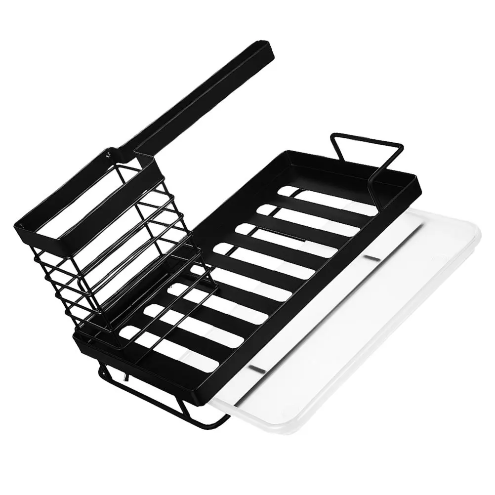 Kitchen Sponge Drain Rack Wear-Resistant Sink Organizer Multifunctional Kitchen Sink Tray Sponge Soap Holder Dish Brush Rack